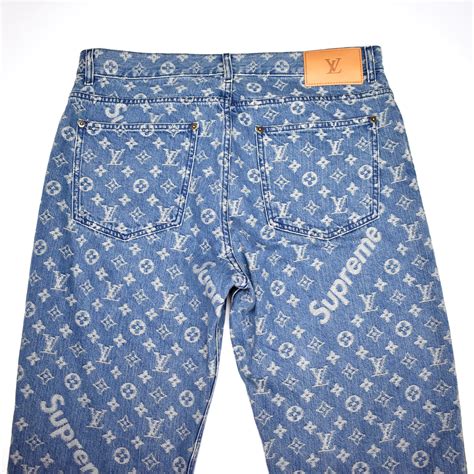 lv jeans supreme|supreme x louis vuitton jean.